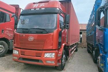 二手一汽解放 J6L中卡 质惠版 240马力 4X2 9.75米厢式载货车(国六) 单桥 锡柴二手载货车 黄牌图片