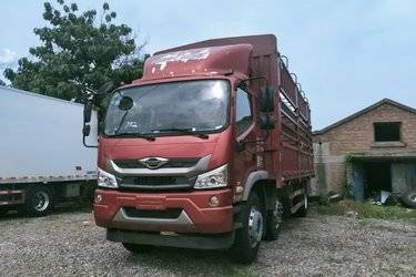 二手福田 瑞沃ES3 220马力 6X2 6.8米排半仓栅式载货车(国六) 前四后四 潍柴二手载货车 黄牌