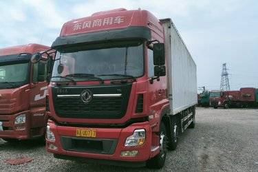 二手东风商用车 天龙VL重卡 292马力 6X2 9.6米厢式载货车(国五) 前四后四 雷诺二手载货车 黄牌图片