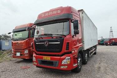 二手东风商用车 天龙VL重卡 292马力 6X2 9.6米厢式载货车(国五) 前四后四 雷诺二手载货车 黄牌图片