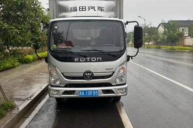 二手福田 奥铃新捷运 青春无敌高配版 146马力 4.14米单排厢式轻卡(万里扬5档)(国六) 单桥 云内动力二手载货车 黄牌图片