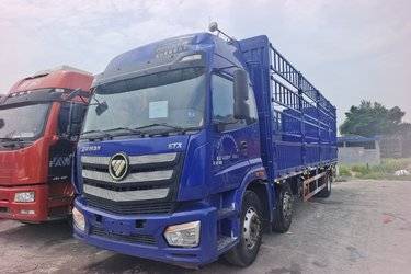 二手福田 欧曼新ETX 6系重卡 270马力 6X2 9.53米仓栅式载货车(国五) 前四后四 福田康明斯二手载货车 黄牌图片