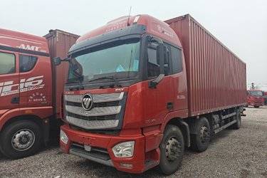 二手福田 欧曼EST 320马力 6X2 9.58米AMT自动档厢式载货车(国六) 前四后四 福田康明斯二手载货车 黄牌图片
