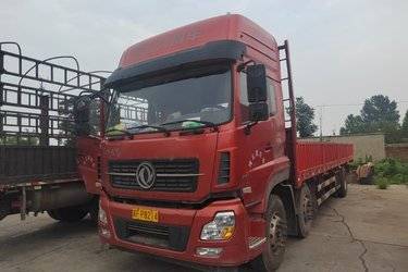 二手东风商用车 天龙VL重卡 245马力 6X2 9.6米栏板载货车(国五) 前四后四 雷诺二手载货车 黄牌图片