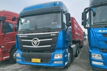 二手福田 欧曼GTL 北方版 470马力 6X4 牵引车(国六) 双驱 康明斯二手牵引车 黄牌图片