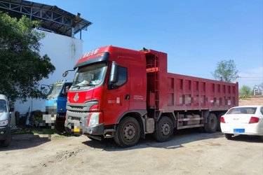 二手东风柳汽 乘龙H7 350马力 8X4 7.6米自卸车(国五) 前四后八 东风二手自卸车 黄牌