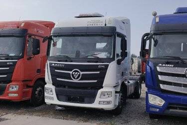 二手福田 欧曼GTL 6系重卡 460马力 4X2 AMT自动挡牵引车(国五) 单桥 福田康明斯二手牵引车 黄牌图片