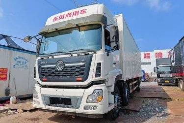 二手东风商用车 天龙VL重卡 292马力 6X2 9.6米厢式载货车(国五) 前四后四 雷诺二手载货车 黄牌图片