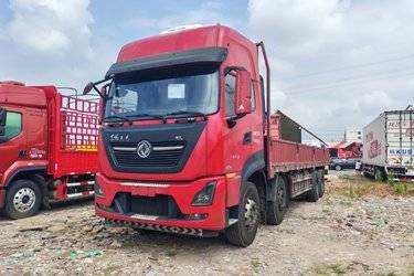 二手东风商用车 天龙KL重卡 绿通版 465马力 8X4 9.4米栏板载货车(国五) 前四后八 雷诺二手载货车 黄牌图片