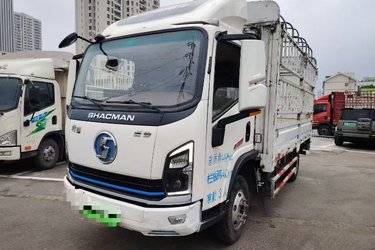 二手陕汽商用车 轩德E9 4.5T 4.1米单排纯电动仓栅式轻卡  二手电动卡车电动载货车图片