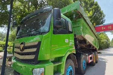 二手福田 欧曼新ETX 9系重卡 375马力 8X4 6.5米自卸车(国五) 前四后八 潍柴二手自卸车 黄牌图片