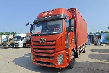 二手一汽解放 J6G 领航版 北方款 280马力 4X2 6.8米翼开启厢式载货车(国六) 单桥 锡柴二手载货车 黄牌图片