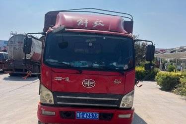 二手解放 虎VH 大王驾到版 160马力 4.21米单排仓栅式轻卡(国五) 单桥 潍柴二手载货车 蓝牌