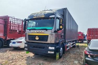 二手中国重汽 汕德卡SITRAK G5重卡 280马力 4X2 9.6米厢式载货车(国五) 单桥 曼二手载货车 黄牌图片