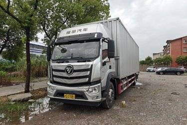 二手福田 欧航R系 240马力 4X2 9.78米厢式载货车(国六) 单桥 福田康明斯二手载货车 黄牌图片