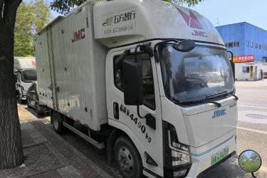 二手江铃 乐行E路达 快递物流版 4.5T 4.2米单排纯电动厢式轻卡  二手电动卡车电动载货车图片