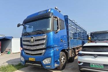 二手福田 欧曼EST 9系重卡 510马力 8X4 9.53米仓栅式载货车(国五) 前四后八 福田康明斯二手载货车 黄牌图片