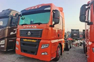 二手中国重汽 汕德卡SITRAK G7重卡 2021款 480马力 6X4 AMT自动挡牵引车(国五) 双驱 曼二手牵引车 黄牌图片