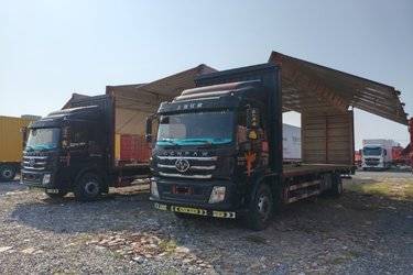 二手上汽红岩 杰豹 标载版 245马力 4X2 9.8米厢式载货车(国五) 单桥 潍柴二手载货车 黄牌图片
