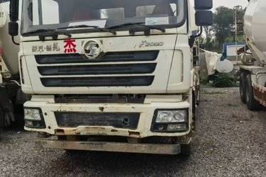 二手陕汽重卡 德龙F3000 385马力 8X4 6.3方混凝土搅拌车(国五) 前四后八 潍柴二手搅拌车图片