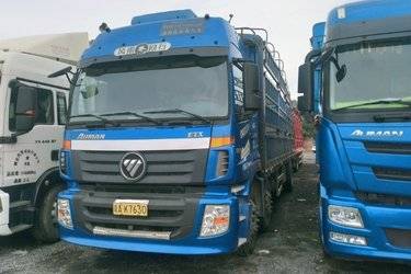二手福田 欧曼新ETX 6系重卡 220马力 6X2 9.53米仓栅式载货车(国五) 前四后四 康明斯二手载货车 黄牌图片
