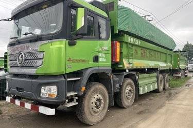 二手陕汽重卡 德龙X3000 460马力 8X4 8米自卸车(国六) 前四后八 潍柴二手自卸车 黄牌图片