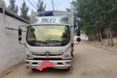二手福田 奥铃捷运 156马力 4.23米单排仓栅式轻卡(国五) 单桥 朝柴二手载货车 黄牌