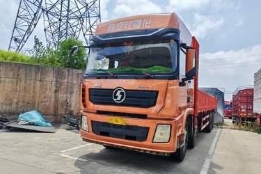 二手陕汽重卡 德龙X3000 350马力 8X4 9.55米栏板载货车(国五) 前四后八 潍柴二手载货车 黄牌图片