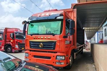 二手中国重汽 汕德卡SITRAK G5重卡 290马力 4X2 9.6米厢式载货车(国六) 单桥 曼二手载货车 黄牌图片