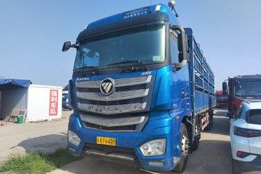 二手福田 欧曼EST 9系重卡 510马力 8X4 9.53米仓栅式载货车(国五) 前四后八 福田康明斯二手载货车 黄牌图片