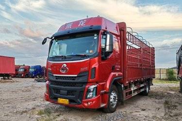 二手东风柳汽 乘龙H5中卡 240马力 4X2 6.8米仓栅式载货车(国五) 单桥 玉柴二手载货车 黄牌图片