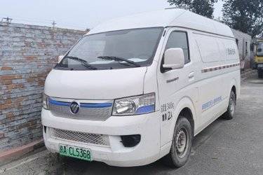 二手福田商务车 风景G7EV 2座 3.6T 5.32米纯电动厢式运输车  二手电动卡车电动封闭厢货图片