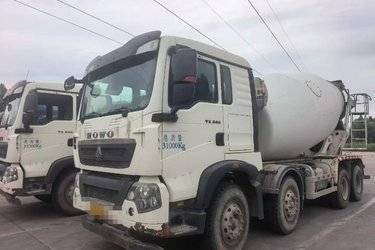 二手中国重汽 HOWO TX 340马力 8X4 7.5方混凝土搅拌车(国五) 前四后八 潍柴二手搅拌车图片