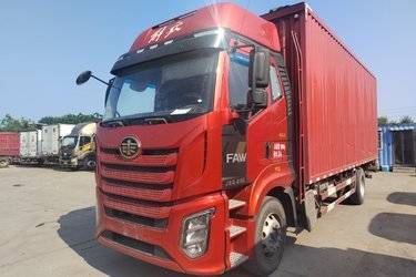 二手一汽解放 J6G 领航版 280马力 4X2 6.8米厢式载货车(国六) 单桥 锡柴二手载货车 黄牌图片