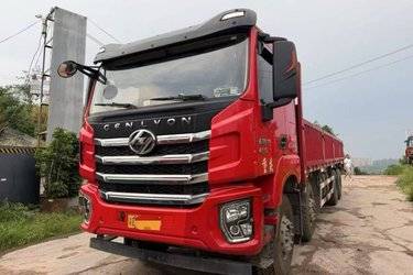 二手上汽红岩 杰狮C6 重载版 460马力 8X4 9.6米栏板载货车(国六) 前四后八 上菲红二手载货车 黄牌图片