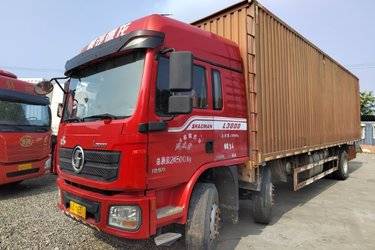 二手陕汽重卡 德龙L3000 标载版 300马力 6X2 9.5米厢式载货车(高顶)(国五) 前四后四 玉柴二手载货车 黄牌图片