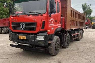 二手东风商用车 天龙KC重卡 450马力 8X4 8.2米自卸车(国五) 前四后八 东风二手自卸车 黄牌图片