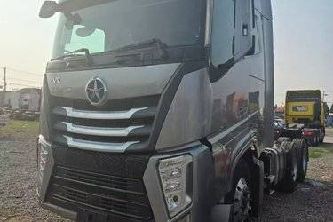 二手大运 V9 550马力 6X4 牵引车(国五) 双驱 潍柴二手牵引车 黄牌图片
