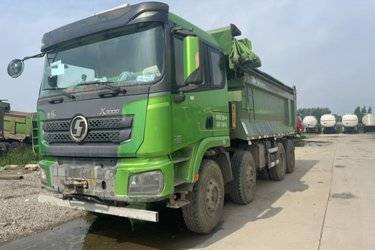 二手陕汽重卡 德龙X3000 城建标准版 375马力 8X4 5.8米自卸车(国五) 前四后八 潍柴二手自卸车 黄牌图片