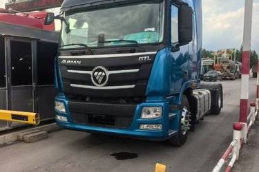 二手福田 欧曼GTL 北方版 470马力 4X2 AMT自动挡牵引车(国六)(带气囊)(国六) 单桥 曼二手牵引车 黄牌图片