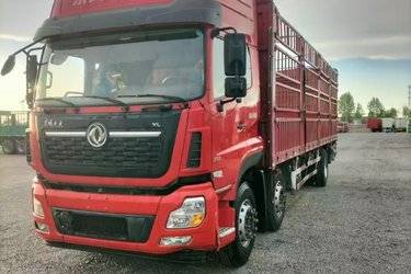 二手东风商用车 天龙VL重卡 350马力 6X2 9.4米仓栅式载货车(国五) 前四后四 东风二手载货车 黄牌图片