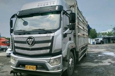 二手福田 欧航R系 210马力 6.8米仓栅式载货车(8挡)(国五) 单桥 康明斯二手载货车 黄牌图片