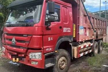 二手中国重汽 HOWO重卡 380马力 6X4 6米自卸车(国五) 后八轮 中国重汽二手自卸车 黄牌