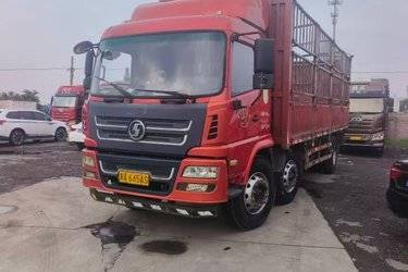 二手陕汽商用车 轩德X6中卡 245马力 6X2 7.8米仓栅式载货车(国五) 前四后四 潍柴二手载货车 黄牌图片