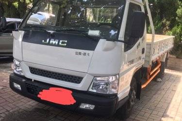 二手江铃 顺达宽体 普通版 116马力 4.1米单排栏板轻卡(气刹)(国五) 单桥 江铃二手载货车 蓝牌图片