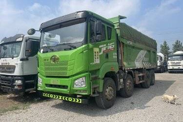 二手青岛解放 JH6重卡 430马力 8X4 6.5米自卸车(国六) 前四后八 潍柴二手自卸车 黄牌