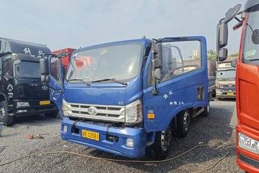 二手福田 时代领航ES5 170马力 4X2 6.8米排半栏板载货车(速比5.286)(国五) 前四后四 玉柴二手载货车 黄牌图片