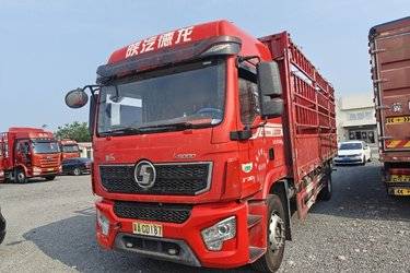 二手陕汽重卡 德龙L5000 超值版 220马力 4X2 6.8米仓栅式载货车(国六) 单桥 潍柴二手载货车 黄牌图片