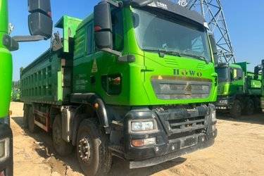 二手中国重汽 HOWO TX重卡 460马力 8X4 6.8米自卸车(国六) 前四后八 曼二手自卸车 黄牌