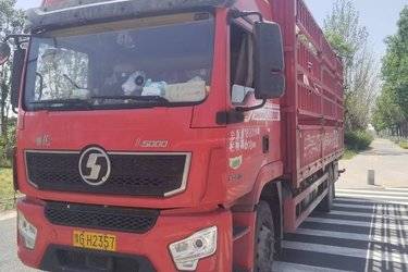 二手陕汽重卡 德龙L5000 绿通版 240马力 4X2 6.8米仓栅式载货车(国六) 单桥 玉柴二手载货车 黄牌图片